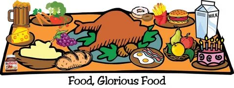 The food is the table