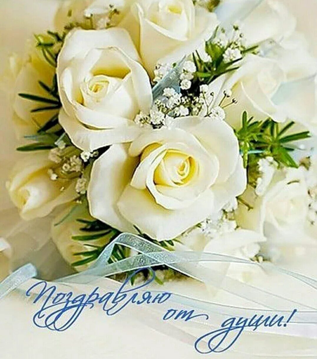 Красивые белые цветы с днем рождения