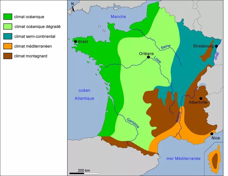Климатическая карта Франции. Климат Франции карта. Климат Франции ка. Климатические зоны Франции на карте. Климатические условия франции в разных частях страны