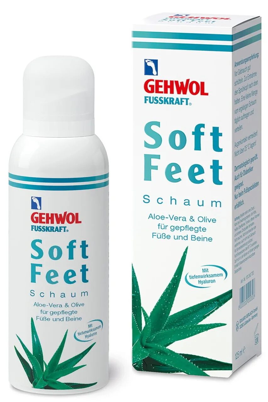 Алоэ для ног. Gehwol Soft feet. Пенка Геволь для ног. Немецкая косметика для ног. Пенка от Геволь для педикюра.