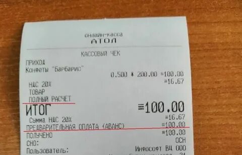 Как пробить возврат по кассе