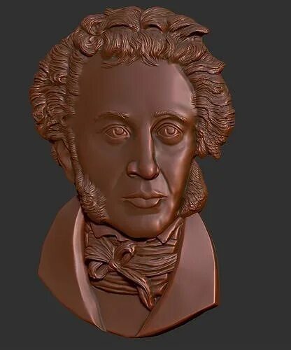 Пушкин 3д модель. Пушкин в профиль скульптура. Бюст пушкина витали. Download 3d model pushkin. Макет пушкина.