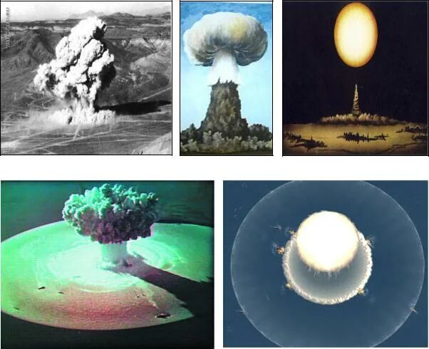 Типы ядерных взрывов. Высотный вид ядерного взрыва. Воздушный Наземный подземный ядерный взрыв. Наземный (надводный) ядерный взрыв. Виды ядерных взрывов.