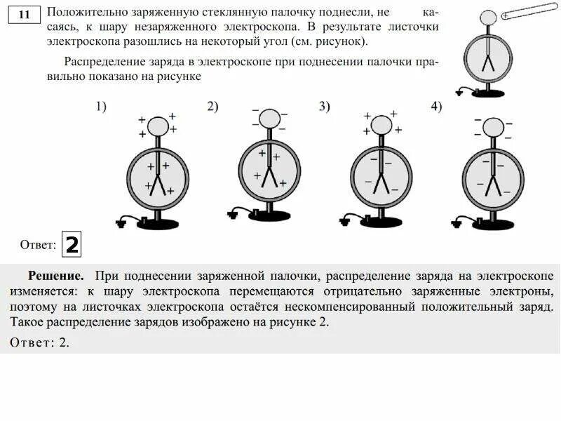 При этом шар приобрел заряд. Распределение заряда в электроскопе. Листы электроскопа. Шарик заряженного электроскопа. Отрицательный заряд электроскопа.