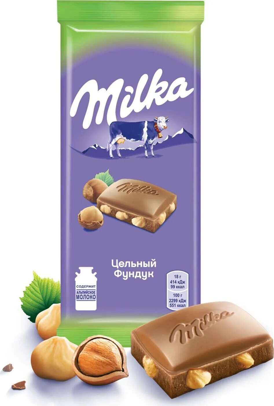 Отзыв о Шоколад Milka Люблю сочетание шоколада с орехами