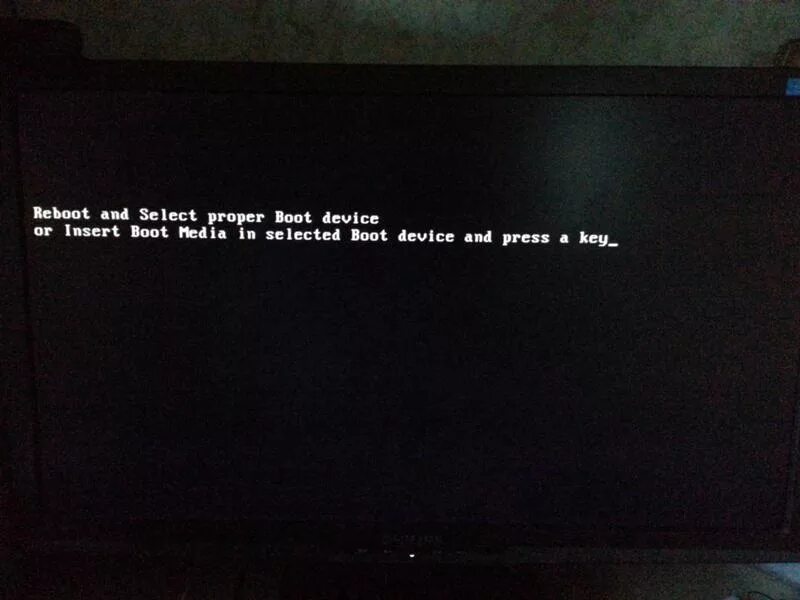 Reboot and select proper Boot device. Reboot and select proper Boot device and Press a Key. Reboot and select proper Boot device or Insert Boot Media in selected Boot device and Press a Key. Reboot and select proper Boot device источник: https://alexzsoft.ru/oshibka-Reboot-and-select-proper-Boot-device.html. Ошибка boot and select proper boot device