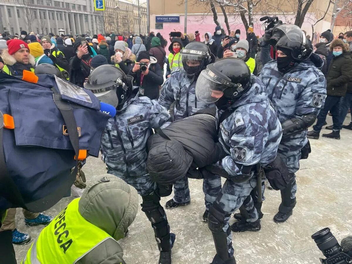 ОМОН на митинге 23 января 2021. Митинги 23 2021