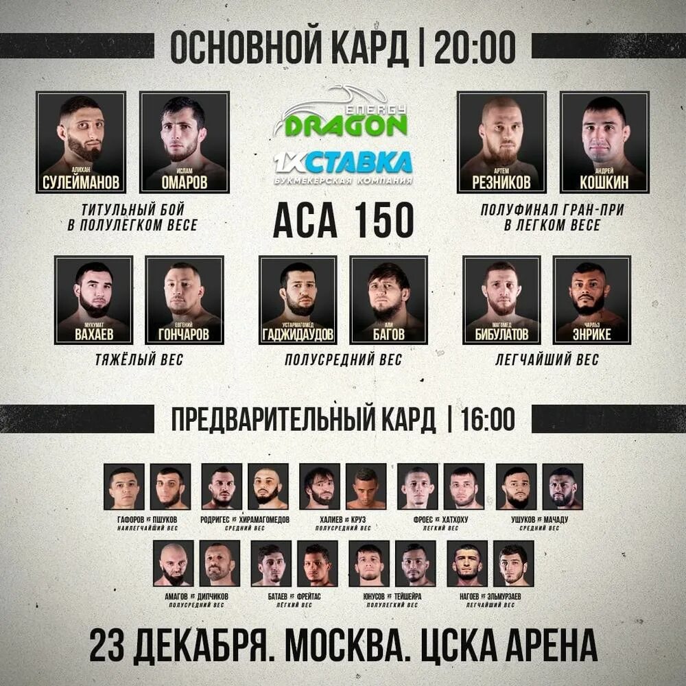 Bkfc последний кард эмери. Аса 178 полный кард. Aca турнир. Aca главный кард. Аса кард.