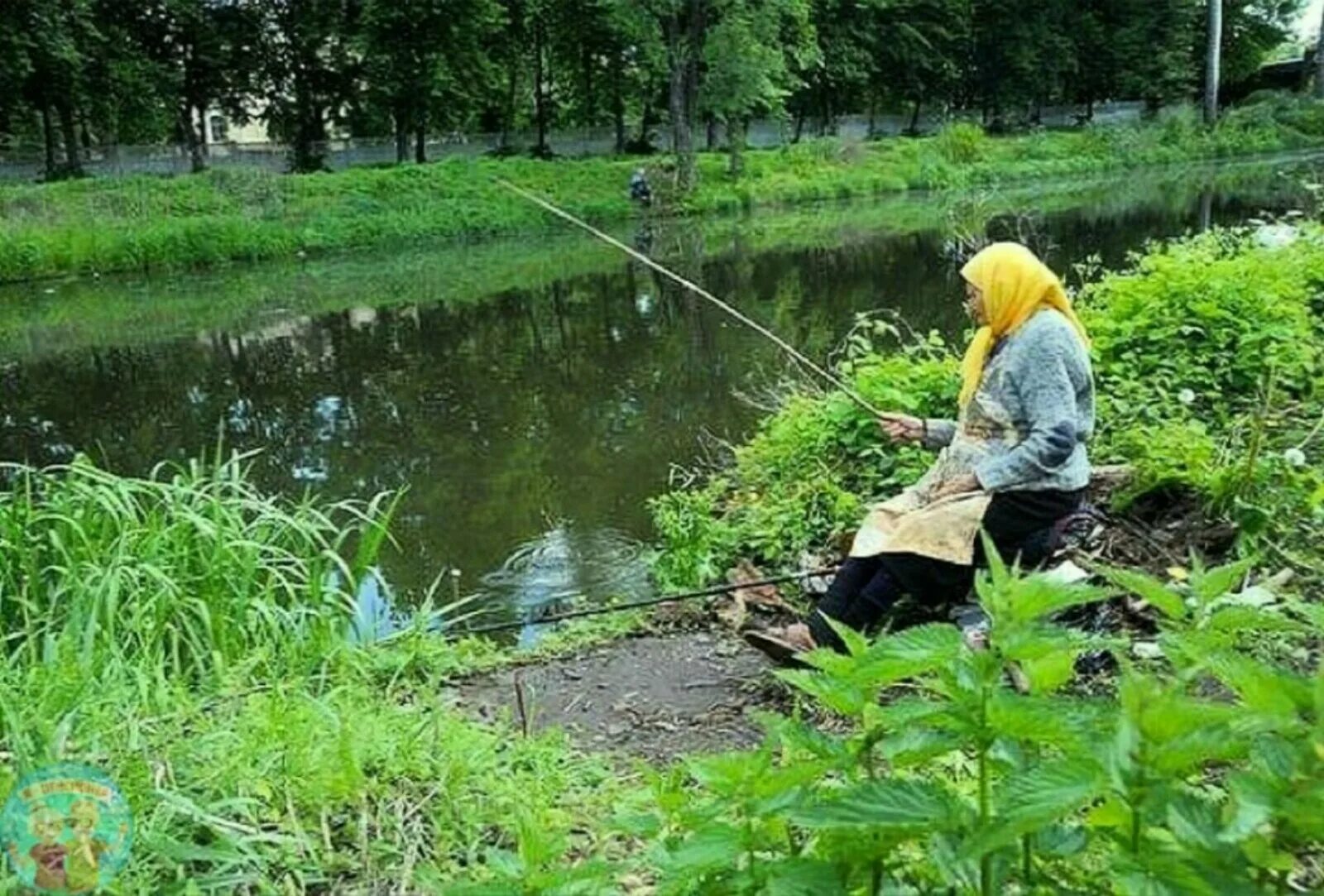 Рыбалка на бабушке