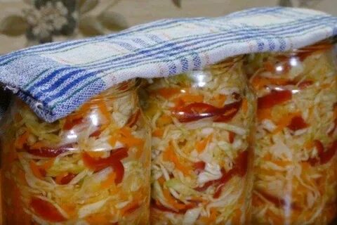 Болгарский салат с капустой на зиму