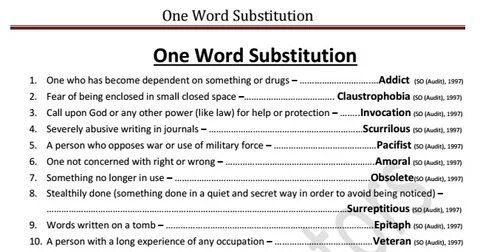 Give ones word