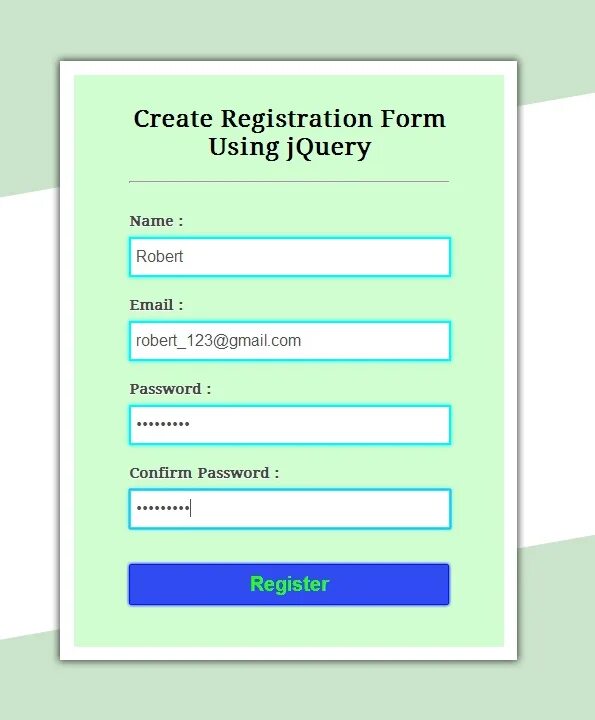 Registration login