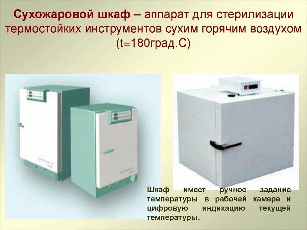 Стерилизация в сухожаре