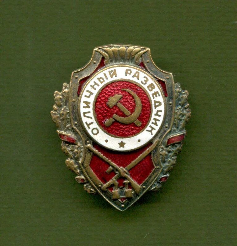 знак отличник разведки. орден отличный разведчик.