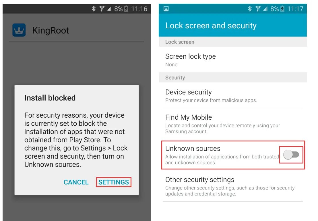 Make sure the app is installed. Install apps from unknown sources. install apps on your. как кингрут переключить на русский. change the settings for the locked screen..