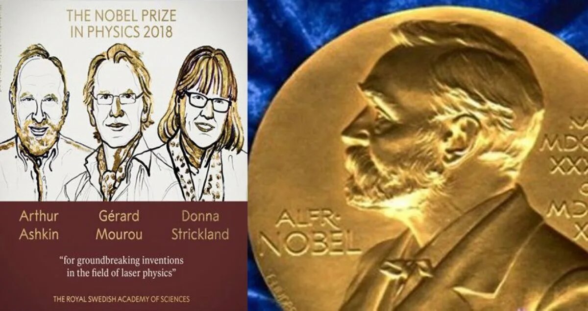 Кто получил первую нобелевскую премию по литературе. Нобелевская премия по физике 2018. Шведская Академия наук Нобелевская премия. Донна Стрикленд на получении Нобелевской премии.