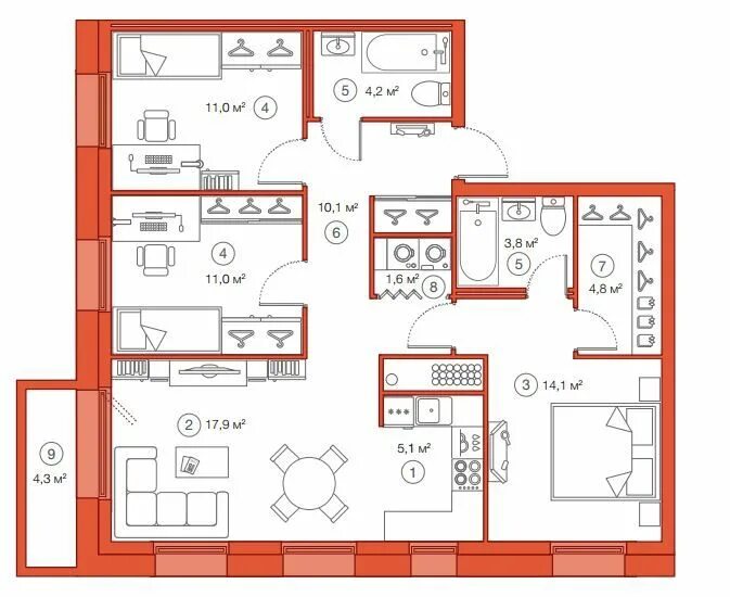 Жк легенда планировки квартир