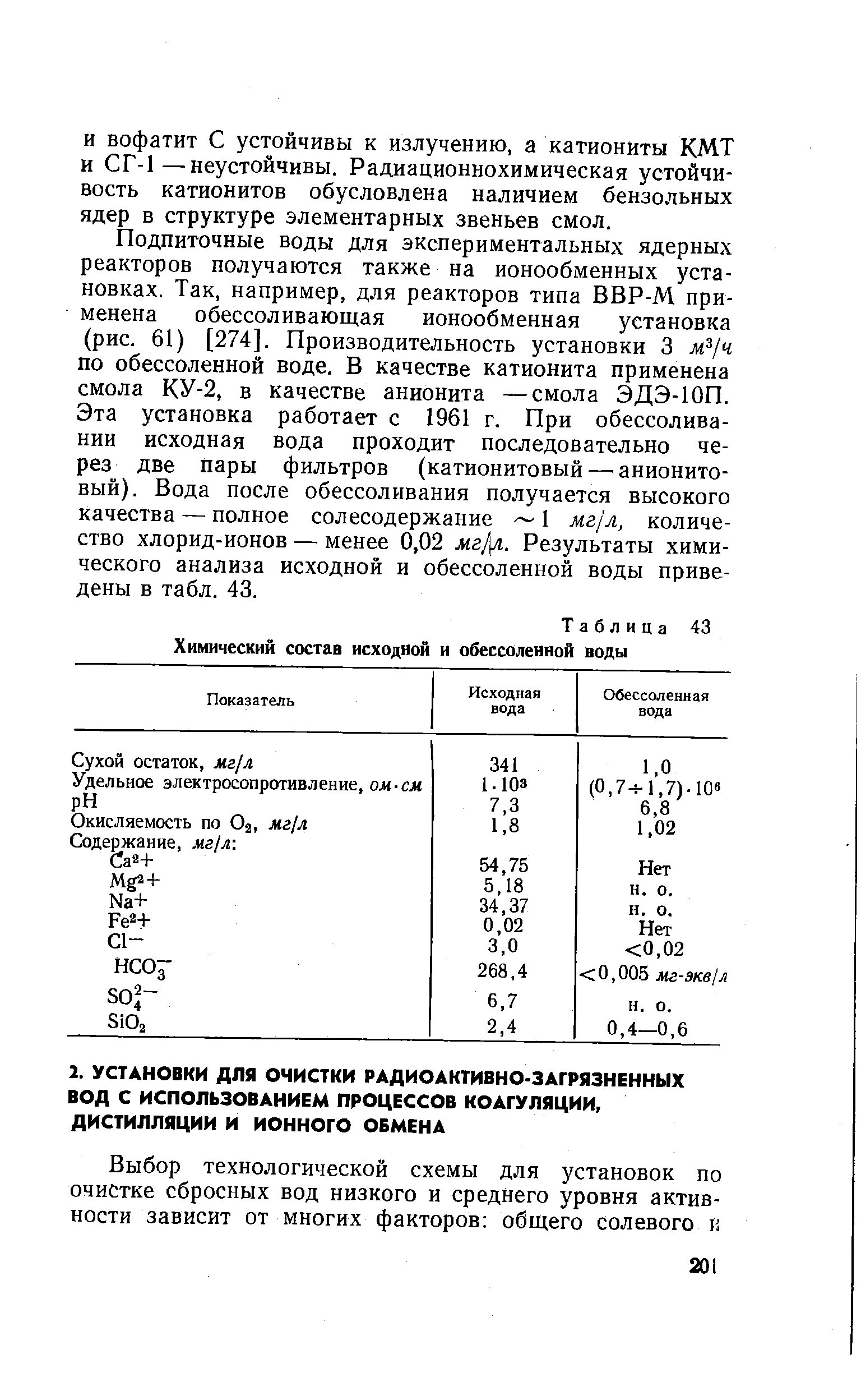 Состав исходной воды. Рабочая обменная емкость катионита вофатит. Вофатит что это. Хим обессоленная вода характеристика плотность. Wofatit ad-41 анионит характеристики.