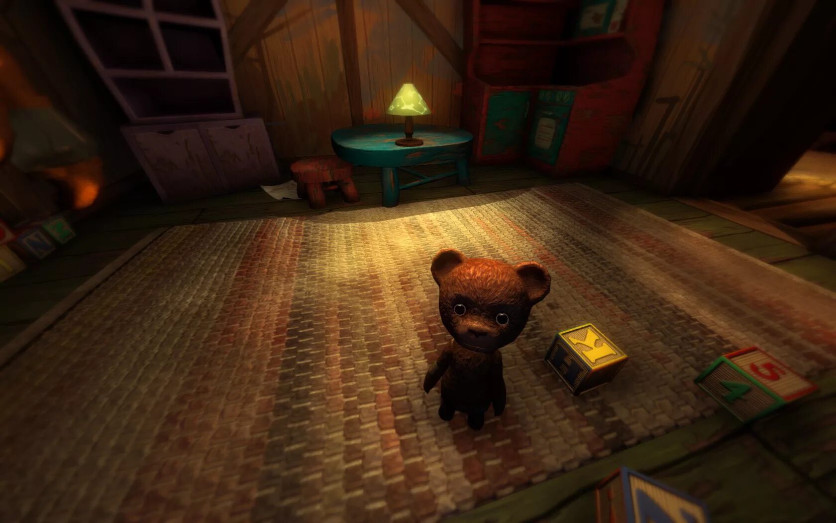 Как называется игра где мишка. Игра among the sleep. among the sleep игрушки. игра among the sleep 2. игра амонг ас слип.