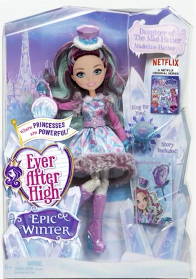 Эвер афтер хай зима. Кукла ever after High Epic Winter. Кукла Эвер Афтер Хай Меделин зима. Мэдди Эвер Афтер Хай кукла. Эвер Афтер Хай кукла Мэделин Хэттер.