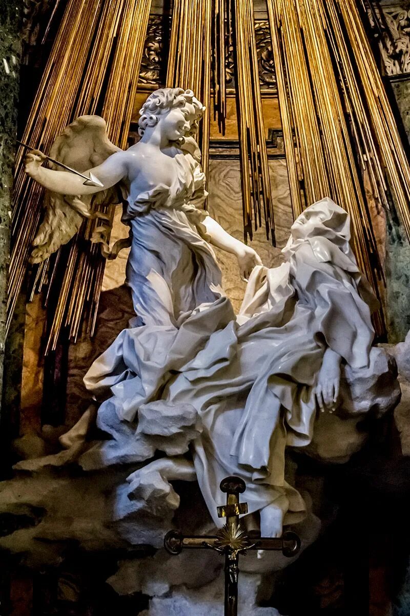 Джованни Лоренцо Бернини экстаз Святой Терезы. Экстаз Святой Терезы скульптура. Экстаз Святой Терезы Бернини Эрмитаж.