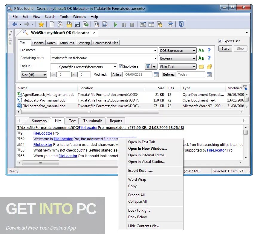FILELOCATOR Pro. Программа поиск по содержимому. FILELOCATOR Pro инструкция. Open doc file. Script attributes
