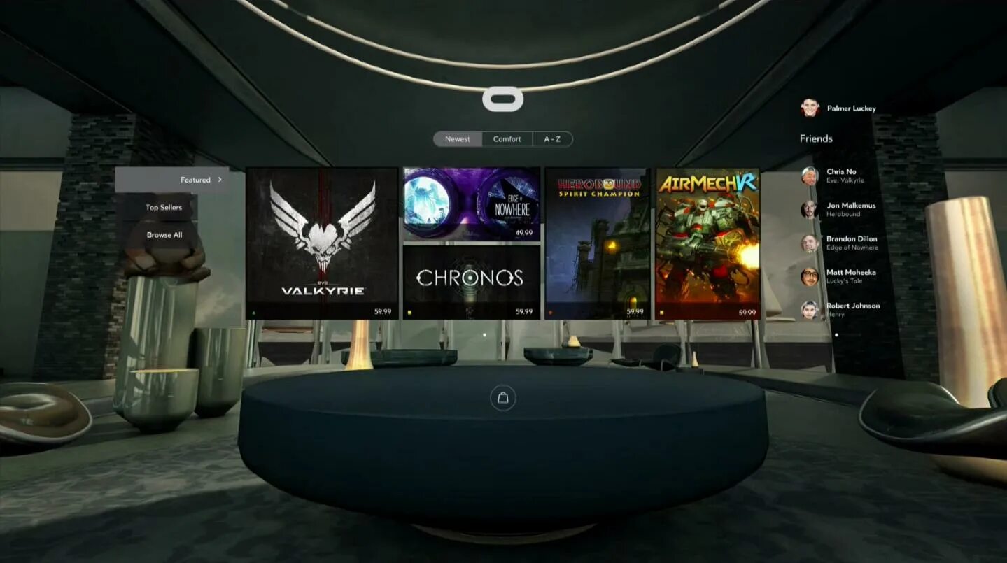Oculus версии. Oculus rift игры. oculus store. oculus rift меню. vr интерфейс.