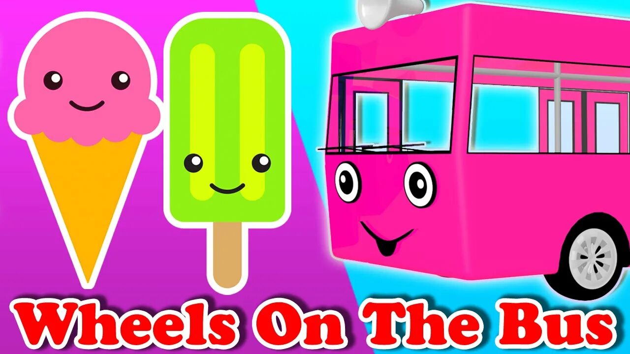 Ice bus. Animated surprise eggs. the wheels on the bus finger family song for kids. мороженое ice cream finger family. ice cream finger family малютка тв.