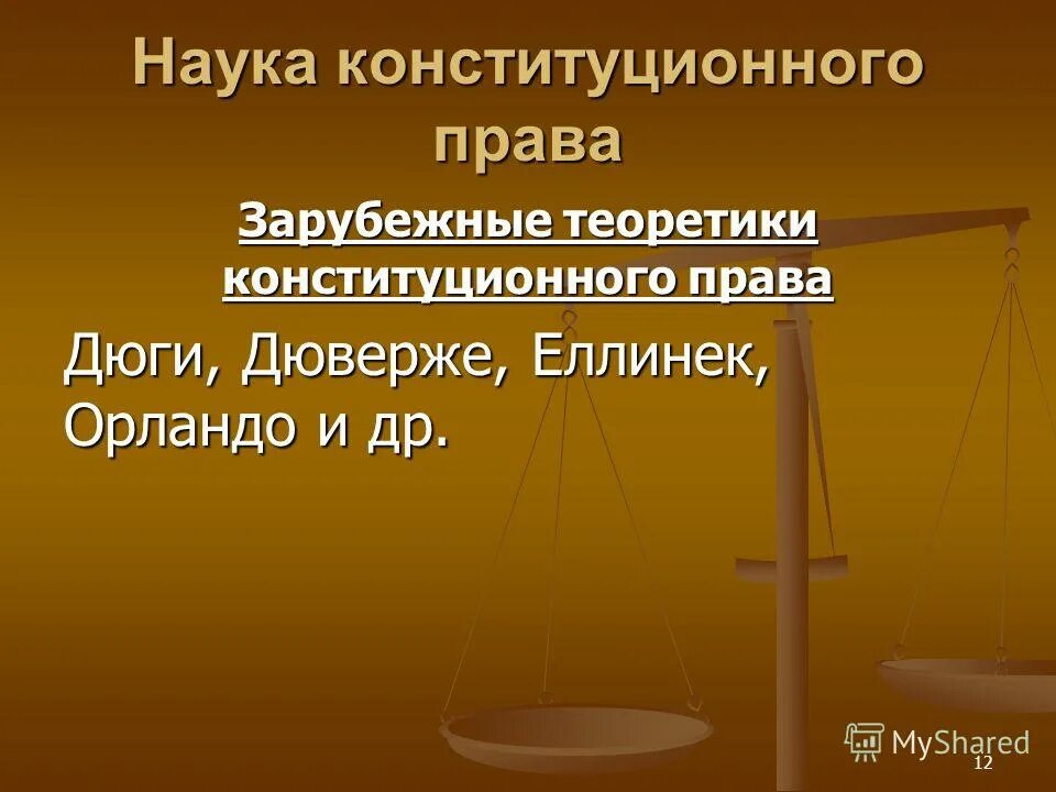 Конституционное право как наука. 1 конституционное право