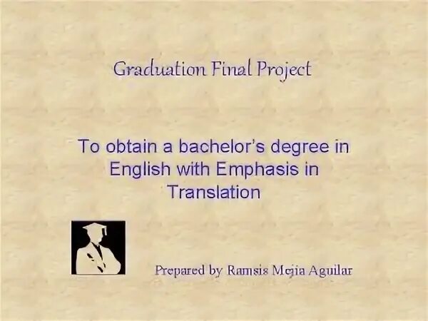 Final degree. Final degree