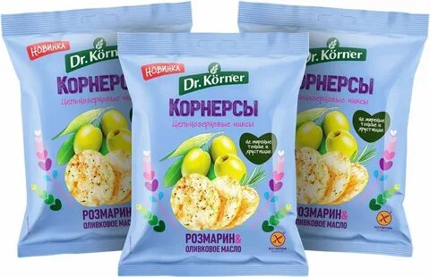 Характеристики Чипсы Корнерсы с оливковым маслом и розмарином Dr. Korner 50...