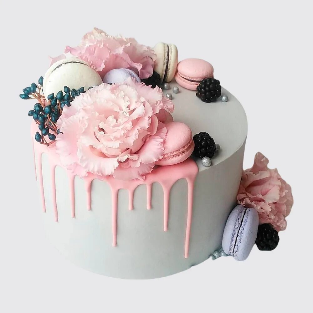 Нежный декор торта для девушек Repost @cakes_jul Нежность ❤ #cake #cakes #cupcakes #cupcake #торт #торты #торти
