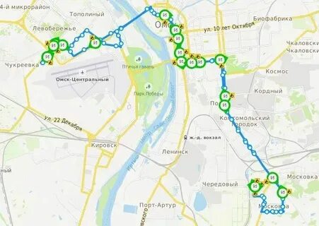 Время движения автобусов в омске