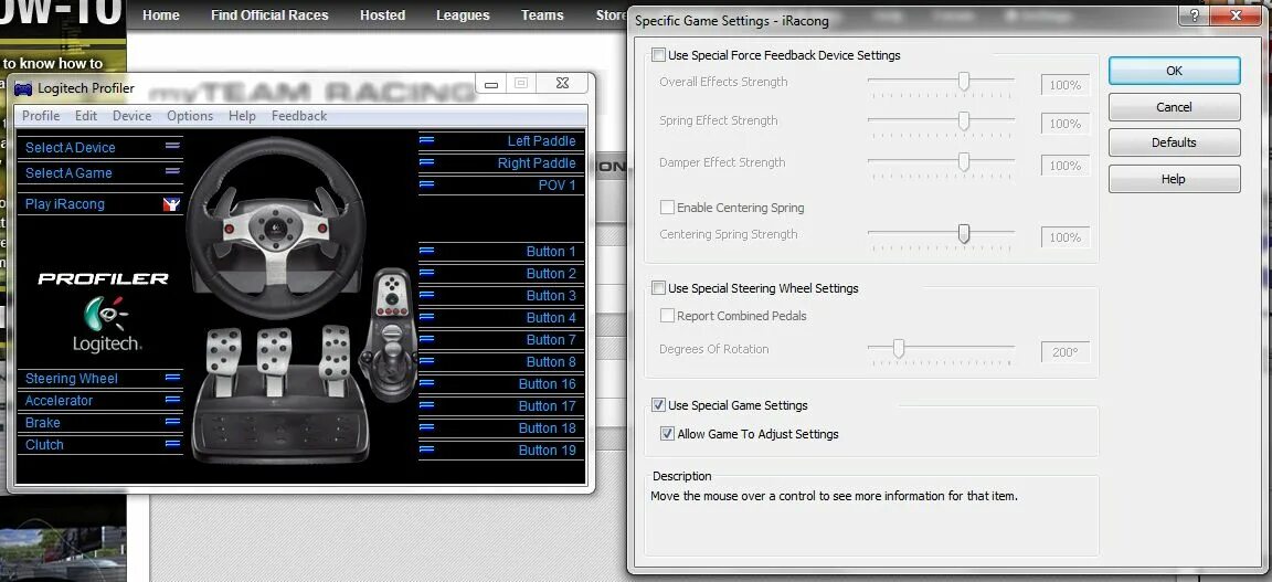 Logitech g27 схема. Logitech connection utility. Logitech profiler. Logitech profiler. Настройки logitech profiler.