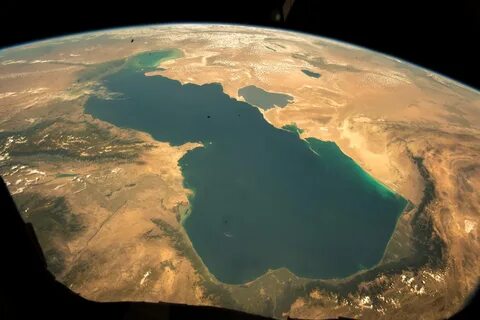 Вид на каспийское море