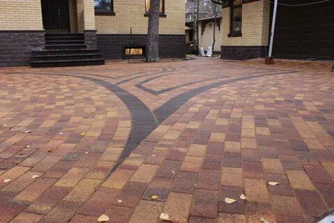 Тротуарная плитка золотая осень