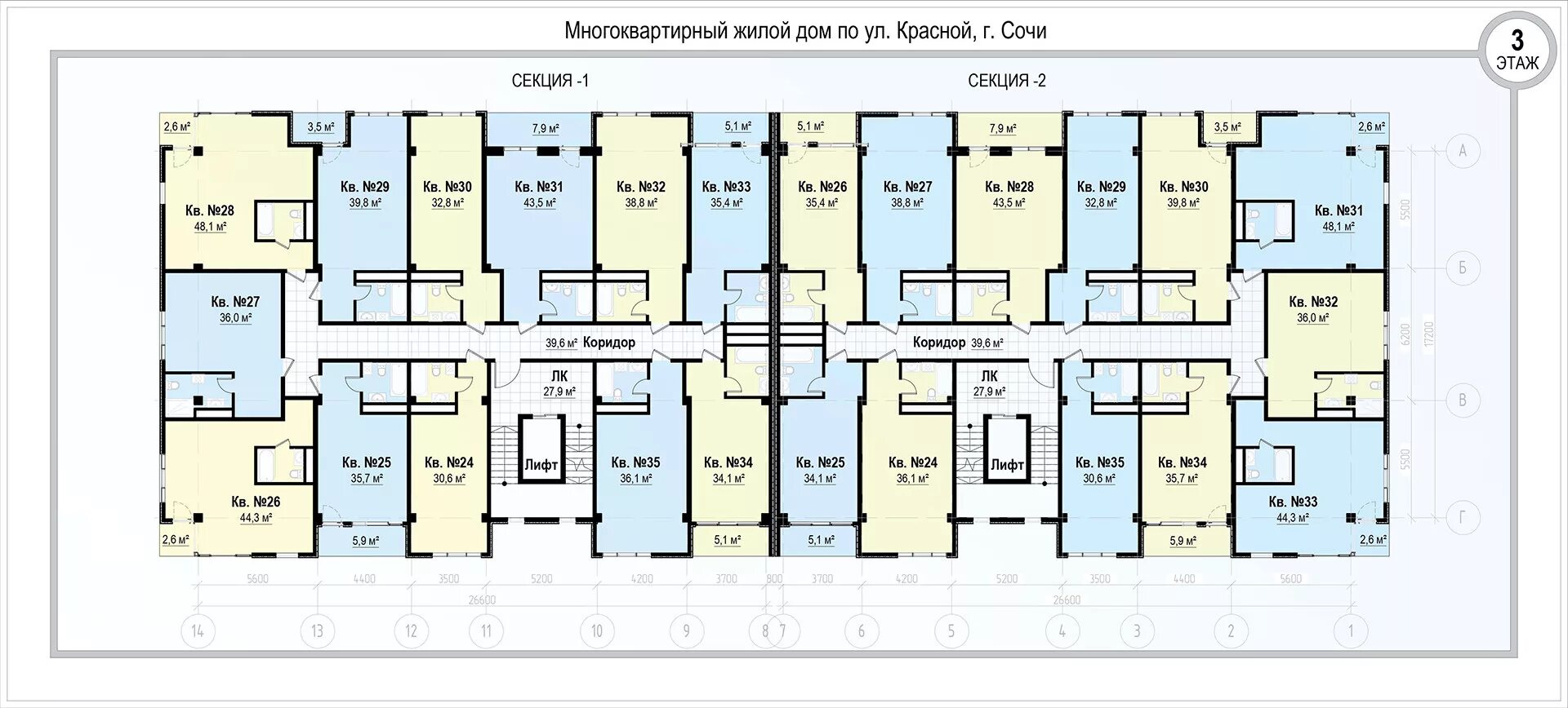 Дом сочи планировка Продажа трехкомнатной квартиры 90м² Туапсинская ул., 10, Сочи, Краснодарский кра