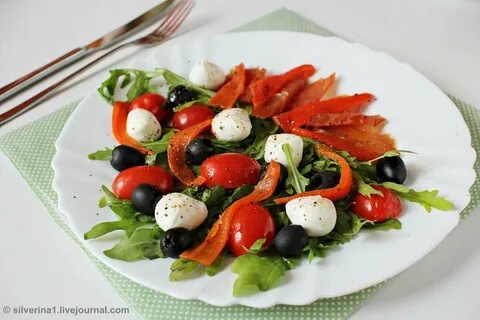 Салаты с кур карпаччо