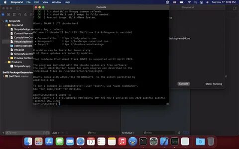 Running linux