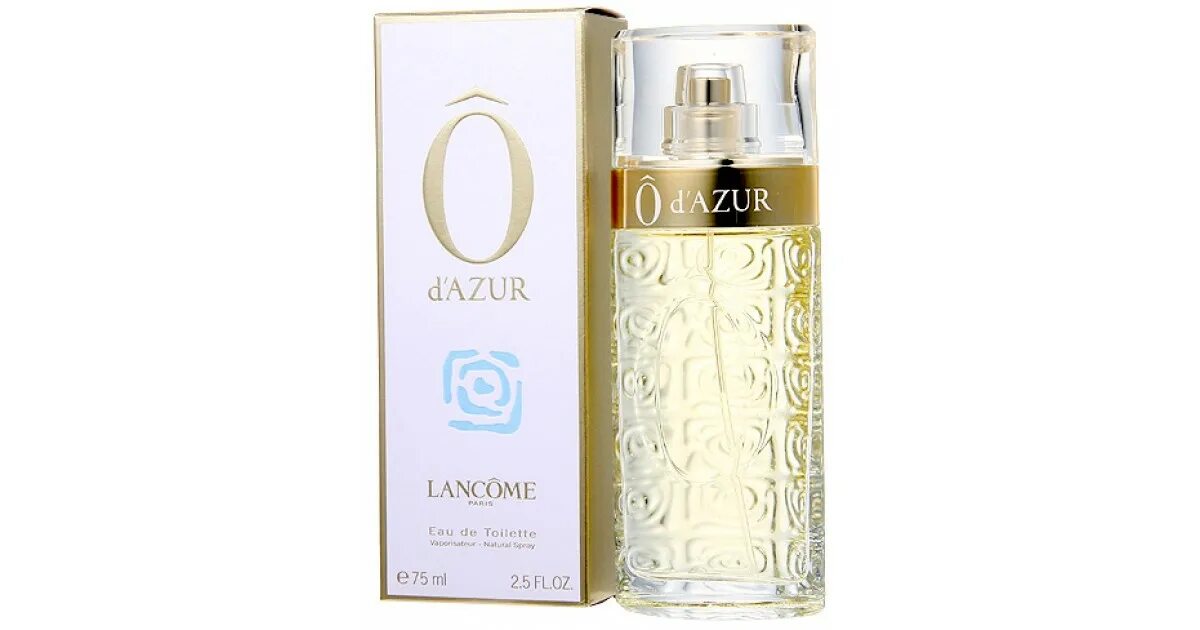 Lancome o de Lancome EDT 75ml. Lancome o d'Azur 75ml. Lancome o d'Azur EDT 75ml. Lancome o DAZUR 75 ml. Туалетная вода o