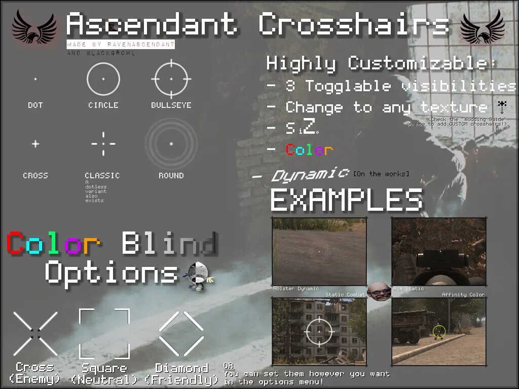Anomaly 1.1 5 full shader support. Moddb anomaly. stalker crosshair. crosshair mod.