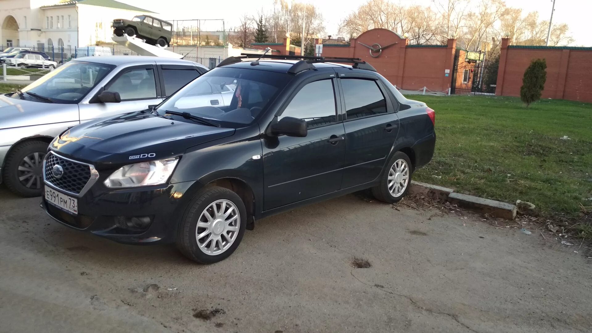 Датсун на дисках фото Datsun on-Do 1.6 бензиновый 2014 Белая на DRIVE2