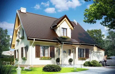 Фасады крыш частных домов