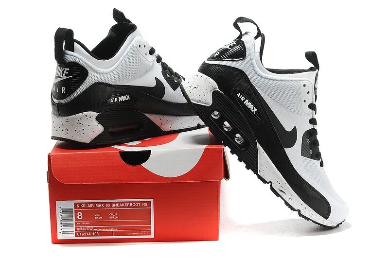 Как отличить nike air. Паленые кроссовки найк. Nike Air Max 90 Sneaker Boot Black 616314 002.