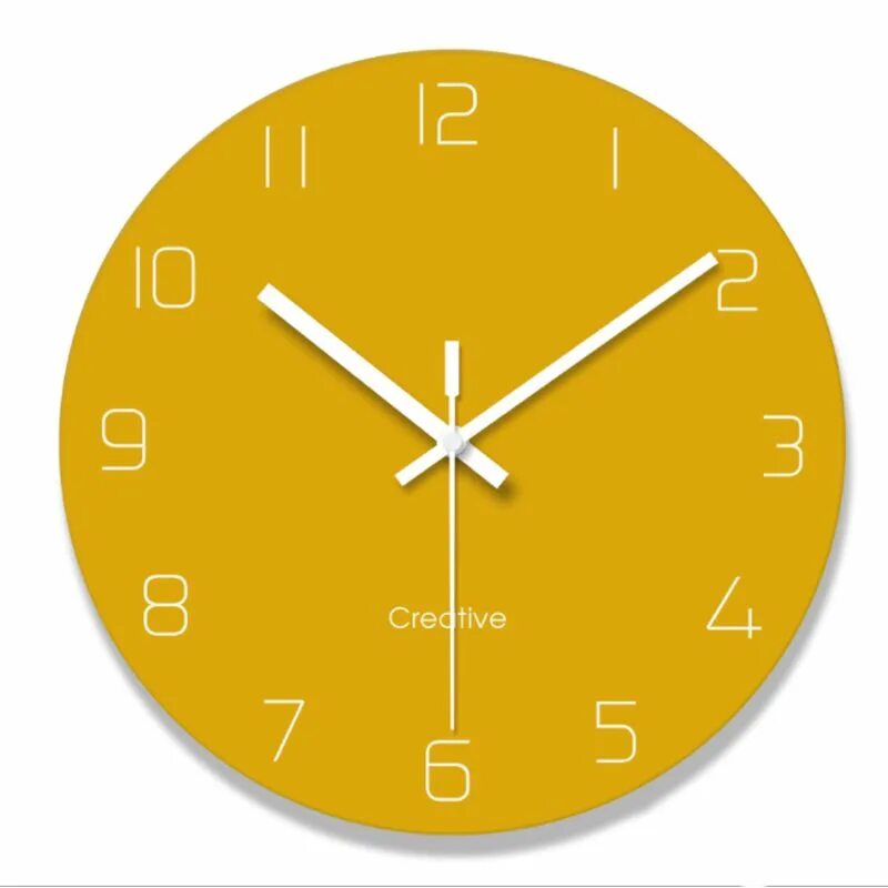 Простые часы цены. Часы настенные простые. Настенные часы, желтый. Часы желтые. Минималистичные настенные часы.
