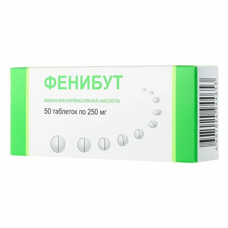 Для чего пьют фенибут. Фенибут, таблетки 250 мг. фенибут 250 мг аминофенилмасляная кислота. фенибут 0,25 n50 табл /обнинская хфк/.