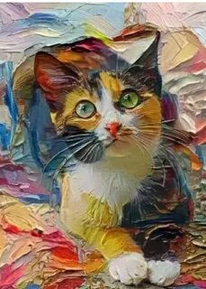 Кошка ярко