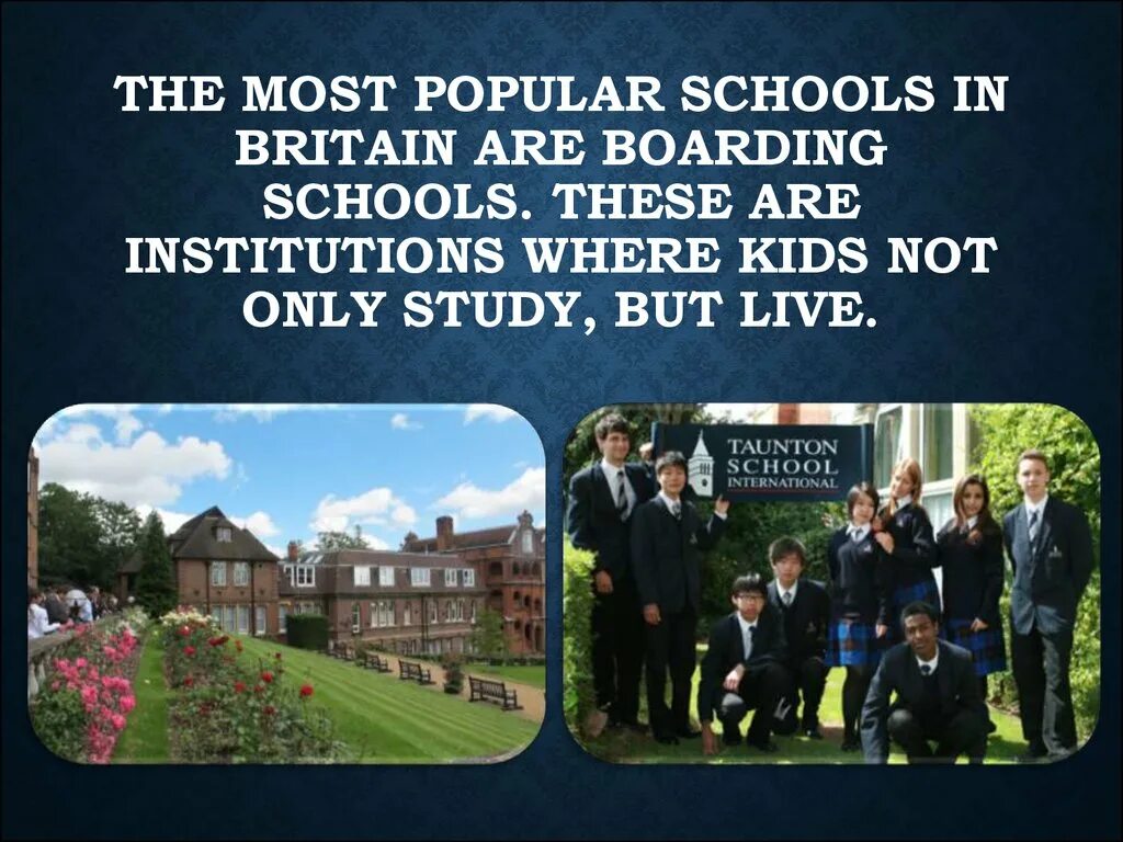 Most school перевод. The most famous School in Britain. Eco School uk презентация. Popular Schools. Most popular Schools.