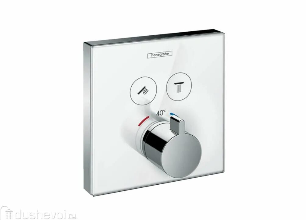 Hansgrohe showerselect. Смеситель hansgrohe ecostat square встраиваемый, хром 15714000. hansgrohe showerselect s. neime 1944thermo термостатический смеситель монтаж. вариант 2 термостат hansgrohe ecostat square для 2 потребителей 15714000.