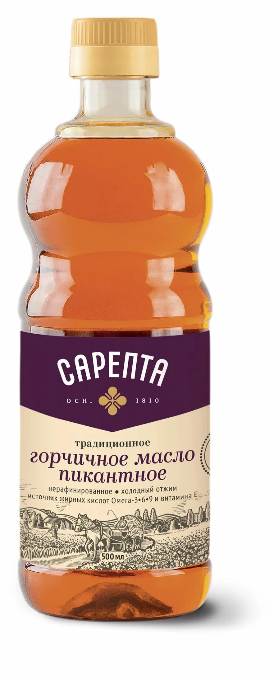 Сарепта масло горчичное нерафинированное коричневое, 2 шт. по 1 л - купить в инт